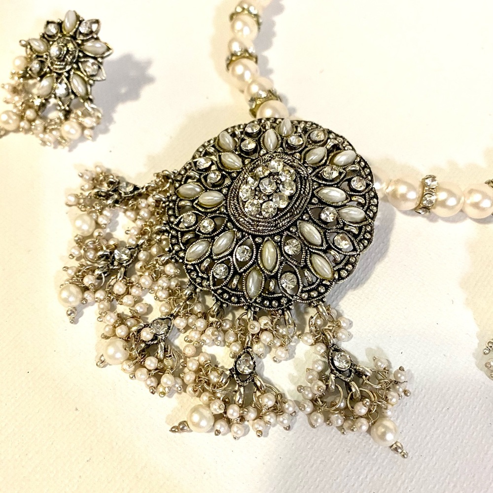 Indian Bollywood Necklace Earrings Jewelry Set